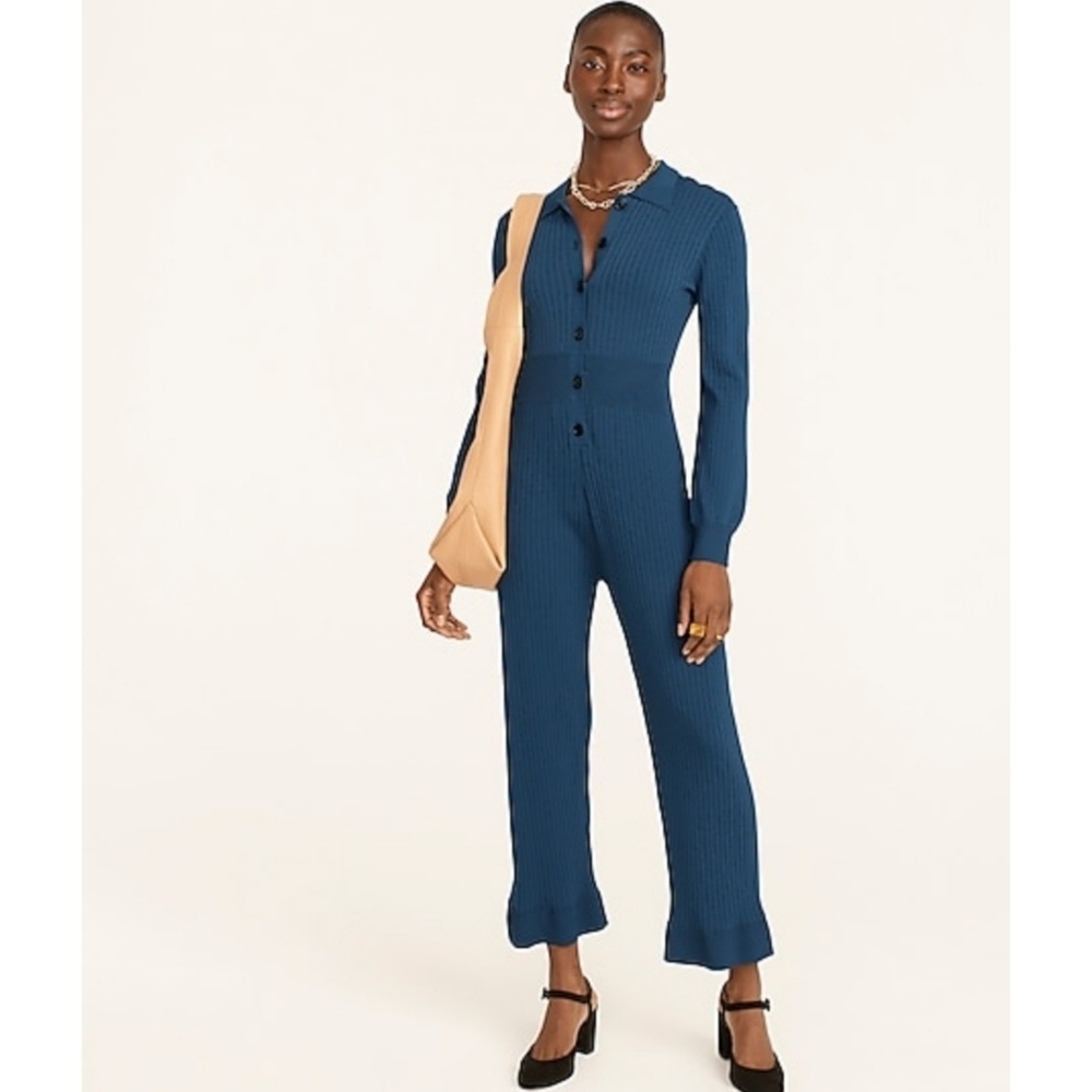 1. J.Crew Ribbed cropped jumpsuit